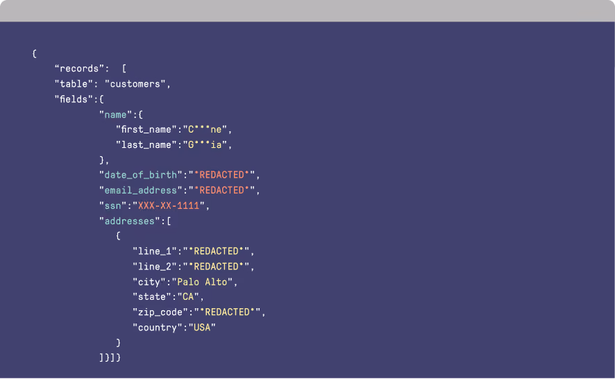 Skyflow API call